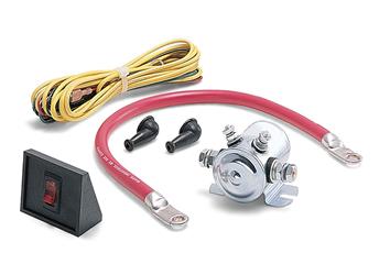 Power Interrupt Kit Warn 62132 With Solenoid; Battery Lead; Dash Mounted Switch - Young Farts RV Parts