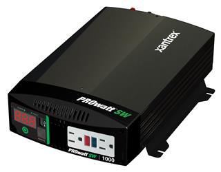 Power Inverter Xantrex 806-1210 PROwatt; Inverts 12 Volt DC To 230 Volt AC; 900 Watts Output/ 2000 Watts Surge; 90 Percent Efficiency; Dual Ground Fault Circuit Interrupter (GFCI) Outlets; Remote On/ Off Capable; With Low Voltage Shutdown/ Low Voltage Ala - Young Farts RV Parts