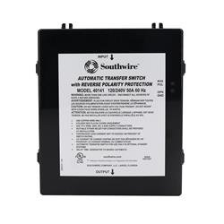 Power Transfer Switch SouthWire Corp. 40141-001 Transfer Power Between Shore And RV Generator; Automatic; 120/ 240 Volt; 50 Amp; 8.48" x 10-3/4" x 5.19" - Young Farts RV Parts