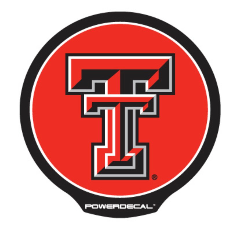POWERDECAL PWR260801 Texas Tech University Decal - Young Farts RV Parts