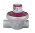 Propane Regulator Marshall Excelsior MEGR-130-10 Excela-Flo; 1/4" FNPT Inlet x 1/4" FNPT Outlet; 10 PSI; Single Stage; 1200000 BTU; Without Hose; Red Anodized; Zinc Die Casted; Fixed PSI Type - Young Farts RV Parts