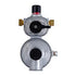 Propane Regulator Marshall Excelsior MEGR-253P Excela-Flo; 1/4" Female Inverter Flare x 3/8" FNPT; Two Stage; 225000 BTU I Stage/ 150000 BTU II 2 Stage; Without Hose; Zinc Powder Coated; Zinc Die Casted; Internal Relief Spring Loaded Diaphragm Type; With - Young Farts RV Parts