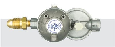 Propane Regulator Suburban Mfg LP-R524HP Horizontal Vent With Excess Flow Device; With Shut Off Valve; POL Inlet With Excess Flow Vent (EFV) x 3/8" Female NPT Outlet; Outlet Pressure Of 11" Water Column (WC); Two Stage; 160000 BTU Per Hour; Without Hose - Young Farts RV Parts