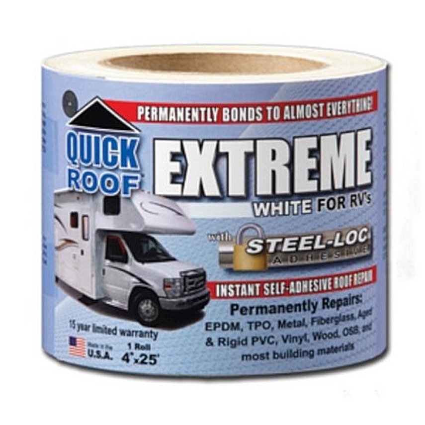QUICK ROOF EXTREME 4"X25' BLACK - Young Farts RV Parts