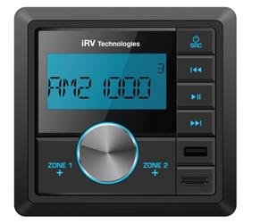 Radio LaSalle Bristol 560102133 iRV technologies ™; Automotive; AM/ FM; With Bluetooth Functionality; Without CD/ DVD Player; With USB And HDMI Input; With Display; Black; Black - Young Farts RV Parts