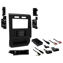 Radio Mounting Kit Metra Electronics 99-5834CH Turbo Touch ™; Use To Install An ISO DIN Radio With Pocket/ ISO DDIN Radio; Painted; Charcoal; ABS Plastic - Young Farts RV Parts