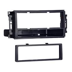 Radio Mounting Kit Metra Electronics 99-6511 TurboKits; For Installing An Aftermarket Recessed ISO-Mount Or Single-DIN Vehicle Radio With Pocket Provisions; Painted; Black; ABS Plastic - Young Farts RV Parts