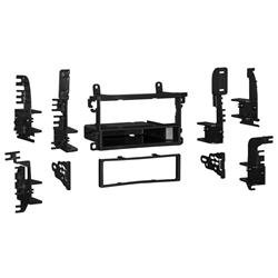 Radio Mounting Kit Metra Electronics 99-7417 TurboKits; For Installing An Aftermarket ISO-Mount Or Single-DIN Vehicle Radio With Pocket Provisions In Models Without Bose And Comfort & Convenience Packages Only; Painted; Black; ABS Plastic - Young Farts RV Parts