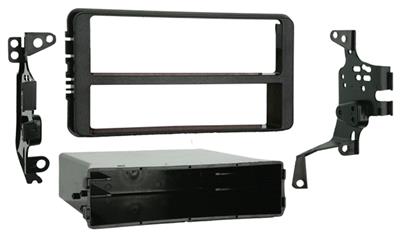 Radio Mounting Kit Metra Electronics 99-8201 TurboKits; For Installing An Aftermarket Recessed ISO-Mount Vehicle Radio With Pocket Provision; Painted; Black; ABS Plastic - Young Farts RV Parts