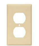 Receptacle Cover Cooper Wire 2132V-BOX Arrow Hart; For Duplex Receptacle; 1 Gang; Ivory