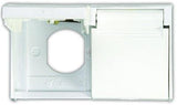 Receptacle Cover JR Products 47505 Used To Cover Standard Two Outlet Electrical Unit; Duplex; Polar White
