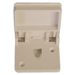 Receptacle Prime Products 08-6205 Outdoor Use; Modular Telephone Plug; Single Receptacle; White - Young Farts RV Parts