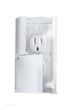 Receptacle RV Designer S905 Weatherproof; Non Ground Fault Interrupter; Dual Receptacle; White; With Snap Cover Plate; Screw-On Mounting