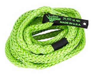 Recovery Strap Daystar 1300008 Voodoo Offroad; 3/4" Round X 20 Foot Long; Rated To 24500 Pounds; Without Sleeve; Green - Young Farts RV Parts