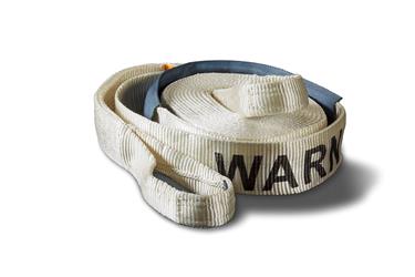 Recovery Strap Warn 88924 3" x 30 Foot ; Rated to 21600 Pounds; With 18" Nylon Sliding Sleeve; White - Young Farts RV Parts