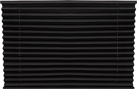RecPro Pleated Shades in Black for RVs/Campers (62" W x 38" L) - Young Farts RV Parts