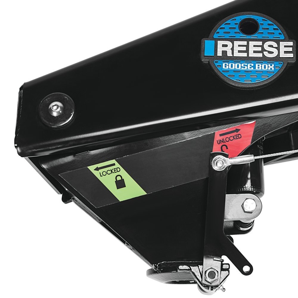 Reese 94920 - Goose Box 5th-Wheel-To-Gooseneck Air Ride Coupler Adapter 20,000 lbs. Capacity, Fits Lippert (1621, 1716, 0719, Rhino), Fabex PB 600 Series - Young Farts RV Parts