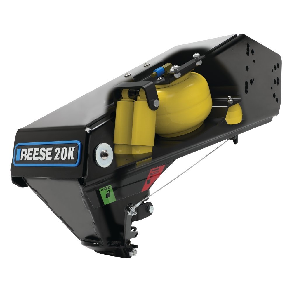 Reese 94920 - Goose Box 5th-Wheel-To-Gooseneck Air Ride Coupler Adapter 20,000 lbs. Capacity, Fits Lippert (1621, 1716, 0719, Rhino), Fabex PB 600 Series - Young Farts RV Parts