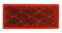 Reflector Peterson Mfg. V483R Quick Mount; Red Lens; 3-1/8" x 1-3/8" Rectangular; Without Housing - Young Farts RV Parts