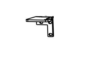 Refrigerator Door Hinge Norcold 624364 Replacement For Norcold 1210/ 1211 Series Refrigerator; Fits Freezer Cabinet Side - Young Farts RV Parts