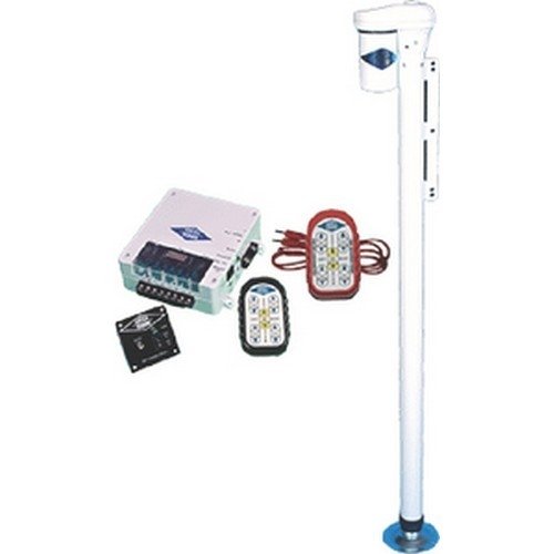 Rieco Titan 56211 - Set of 4 White Electric Jacks with Remote - Young Farts RV Parts