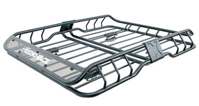 Roof Basket Rhino-Rack USA RMCB01 XTray; 47" x 35" x 8" External Dimension/ 42" x 30" x 5" Internal Dimension; 165 Pound Weight Capacity; Powder Coated; Black - Young Farts RV Parts