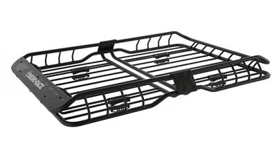 Roof Basket Rhino-Rack USA RMCB03 XTray; 58" x 43" x 6" ; 165 Pound Weight Capacity; Powder Coated; Black; Steel - Young Farts RV Parts