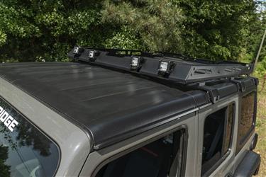 Roof Basket Rugged Ridge 11703.04 41" x 27" x 7-1/2" ; 150 Pound Load Capacity; Powder Coated; Black; Steel - Young Farts RV Parts