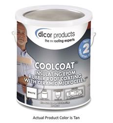Roof Coating Dicor Corp. RP-IRCT-1 CoolCoat ™, Use With Dicor Cleaner/ Activator, For Ethylene Propylene Diene Terpolymer (EPDM) Rubber Roof - Young Farts RV Parts