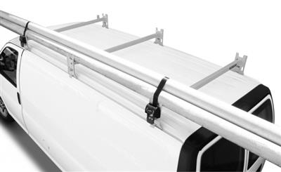 Roof Rack Holman 40823 Utility Econo; Multi-Fit; Rain Gutter Mount; Powder Coated; White; Steel - Young Farts RV Parts