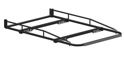 Roof Rack Holman 8008A Pro III Series; Universal Fit; Gloss; Black; Aluminum; Single; With Cap; 80" x 52" x 8" - Young Farts RV Parts
