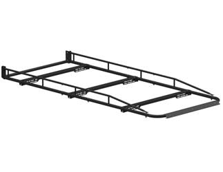 Roof Rack Holman 8012A Pro III Series; Universal Fit; Gloss; Black; Aluminum; Single; With Cap; 120" x 52" x 8" - Young Farts RV Parts