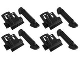 Roof Rack Mounting Kit Yakima 8006038 Component Ridge Clip For Yakima Roof Rack; For Attaching RidgeLine Towers To Flush Mount Factory Side Rail; Black; Stainless Steel