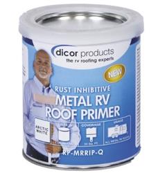 Roof Sealant Primer Dicor Corp. RP-MRRIP-Q Use To Prevent Rust And Corrosion On Metal RV Roof, White, 1 Quart Can - Young Farts RV Parts