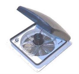 Roof Vent Heng's Industries SV1112-G4 Zephyr, For 14" x 14", White Screen, With Fan, White Screen/ White Lid, 12 Volt 3 Speed Switch, High/ Medium/ Low Fan Settings, Reversible Air Flow - Young Farts RV Parts
