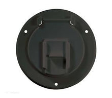 Load image into Gallery viewer, RV Designer® B123 - Basic 4.3&quot;D Black Round Electric Cable Hatch - Young Farts RV Parts