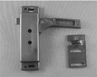 Screen Door Latch Strybuc 17-166LHBC For Amerimax Storm Door; Left Hand Opening; Black; Carded - Young Farts RV Parts