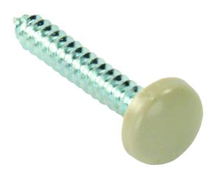 Screw JR Products 20425 Kappet, Use To Give Decorative Appearance Where We Need To Use A Screw Down Application, #8 x 1" Length, With Beige Covers - Young Farts RV Parts