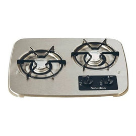 Suburban RV Gas Range 22 inch Black