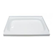 Load image into Gallery viewer, Shower Pan 24&quot; x 32&quot;, Lippert Components 210369 Better Bath, Rectangular, With Threshold, Left Hand Drain, White - Young Farts RV Parts