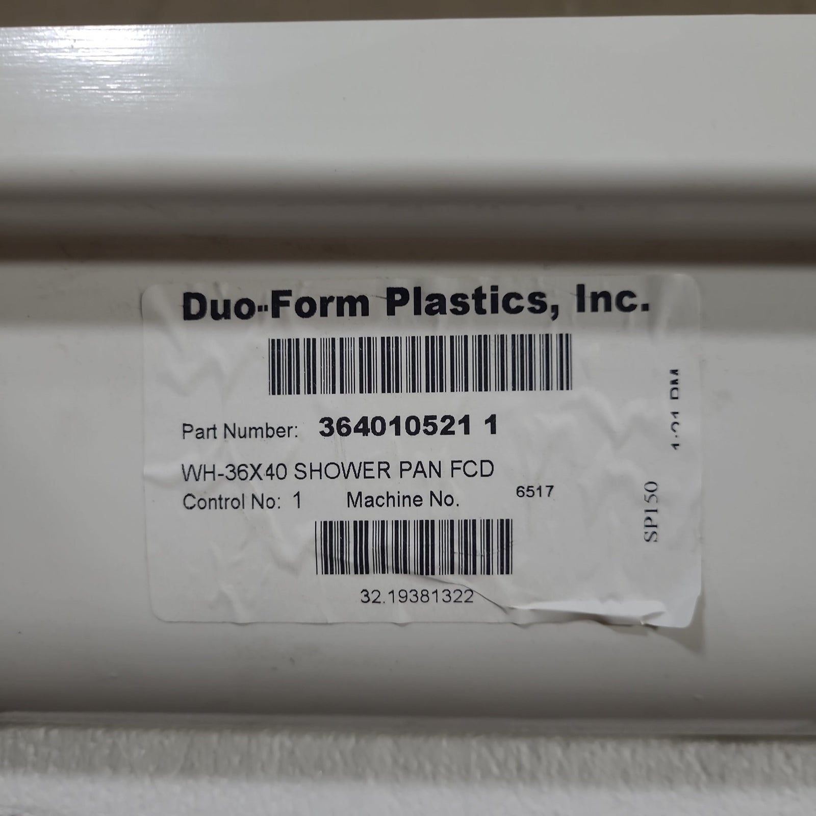 Shower Pan 40
