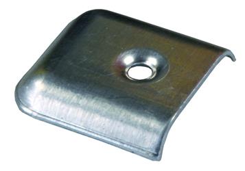 Side Molding End Cap JR Products 49675 1-1/4" Length x 1-3/8" Width x 1/4" Depth; Chrome; Metal - Young Farts RV Parts