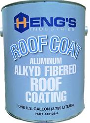 silver | Roof Coating Heng's Industries 43128-4 Use To Protect Roofs Against All Weather Conditions, For Metal And Aluminum Roofs, Silver - Young Farts RV Parts