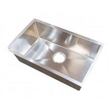 Load image into Gallery viewer, Sink Lippert Components 719426 Better Bath, Single Bowl Drawn Sink, 25&quot; Width x 15&quot; Length x 6&quot; Depth, Under Mount, Without Faucet Mount, 20 Gauge T-304 Stainless Steel, 3-1/2&quot; Drain Fitting Size - Young Farts RV Parts