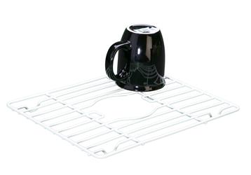 Sink Protector AP Products 004 - 322 Use To Protect Sink And Dishes, 12.63" Length x 10 - 1/4" Width x 3/4" Thickness, With Large Center Drain Hole, Cushion - Coated Steel - Young Farts RV Parts