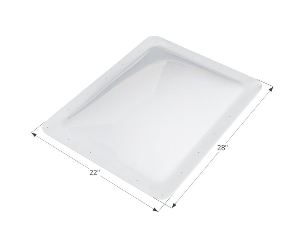 SKYLIGHT SL1824W - 28" x 22" - White - Young Farts RV Parts