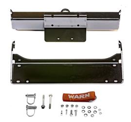 Snow Plow Mount Warn 106576 Front Kit, Black, Includes Mounting Bracket and Hardware, Steel - Young Farts RV Parts