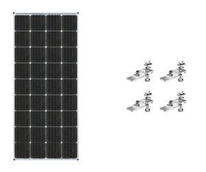 Solar Kit Zamp Solar KIT1009 Expansion Solar Kit, 170 Watt/ 9.4 Amp Charging Current, Bracket Mount - Young Farts RV Parts