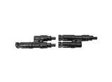 Solar Panel Connector Samlex America SBC-2 Used To Connect Samlex Solar Panels Consist Of Male And Female MC4 And Branch Connectors; MC4 Male And MC4 Female Connector; 30 Amp Maximum/ 1000 Volt Maximum; Withstands From 40 Degrees Centigrade To 90 Degrees