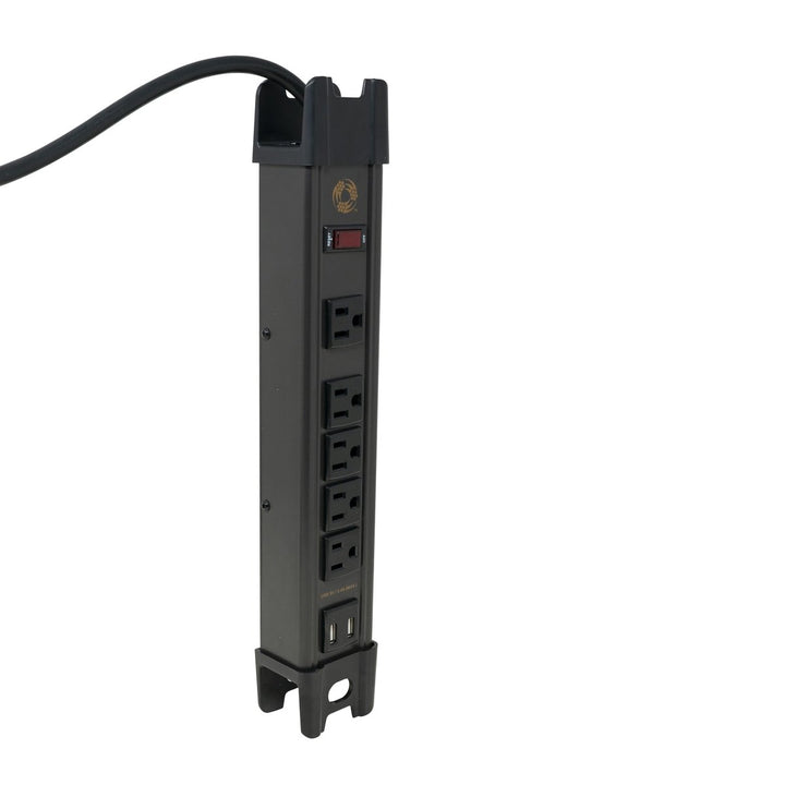 Southwire 5127 - All-Metal, Heavy-Duty Magnetic Power Strip with 2 x 2.4 Amp USB, 5 Outlets and 8 foot Cord - Young Farts RV Parts